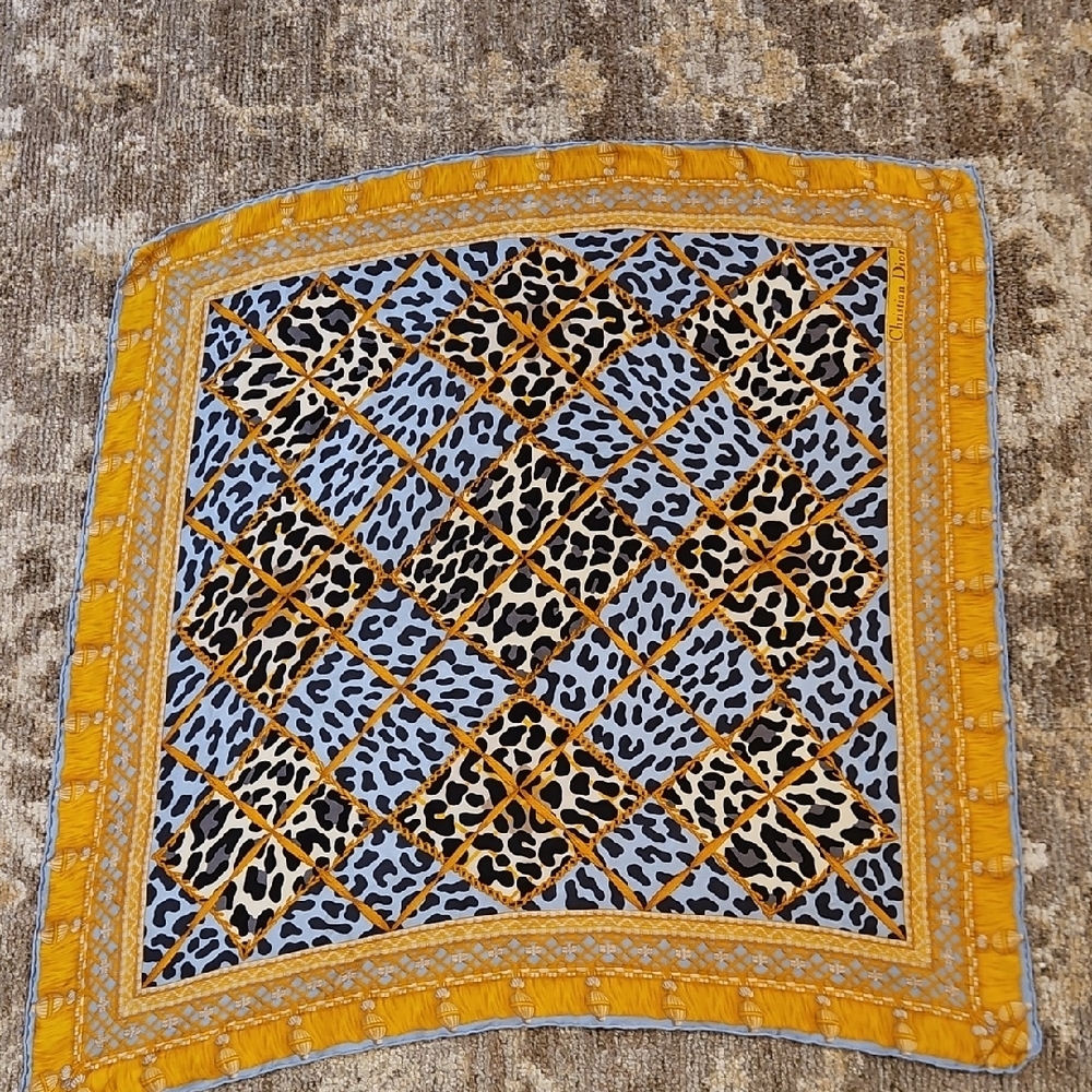 Christian Dior Scarf 33×33 Vintage